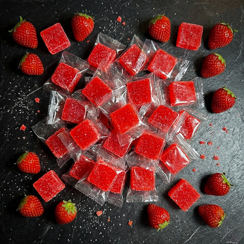 Zemeņu košļājamās konfektes