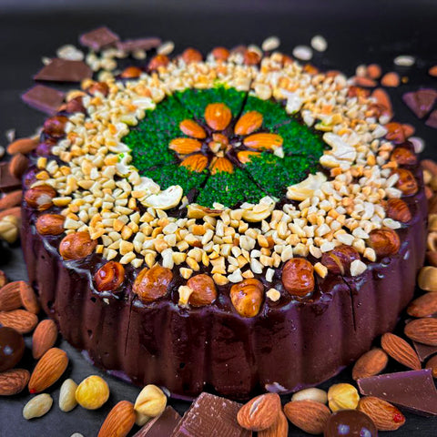Samarkandas halva ar šokolādi un riekstiem