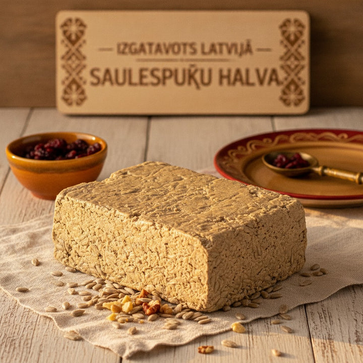 Saulespuķu halva: kāpēc pat tie, kas nemīl saldumus, tai nespēj pretoties