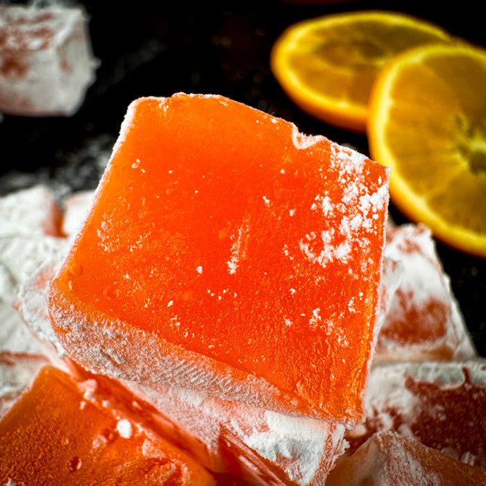 Apelsīnu lukums kubiņos