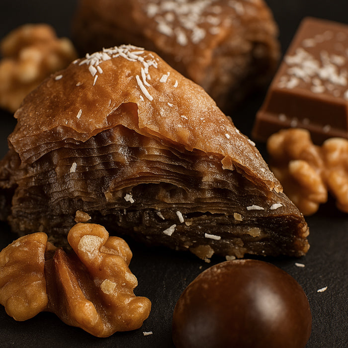 Baklava - šokolādes valriekstu trīsstūrīši