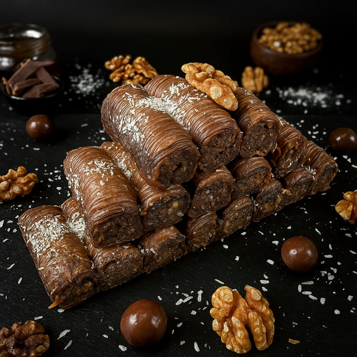 Baklava - šokolādes valriekstu rullīši