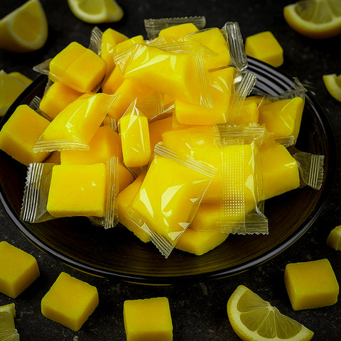 Citronu košļājamās konfektes