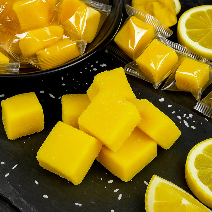 Citronu košļājamās konfektes