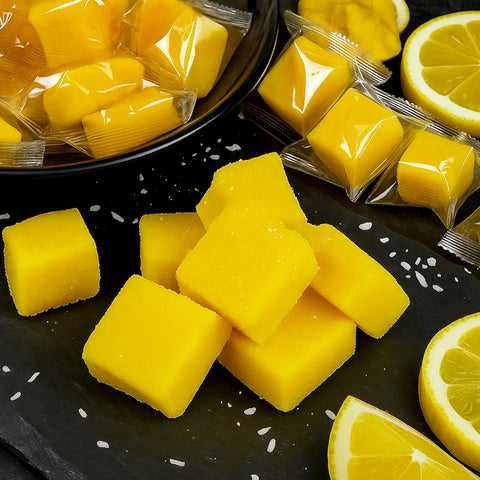 Citronu košļājamās konfektes