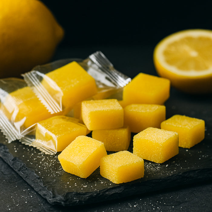 Citronu košļājamās konfektes