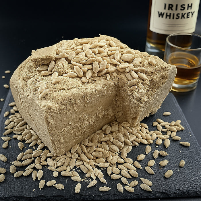 Halva saulespuķu ar īru viskija garšu