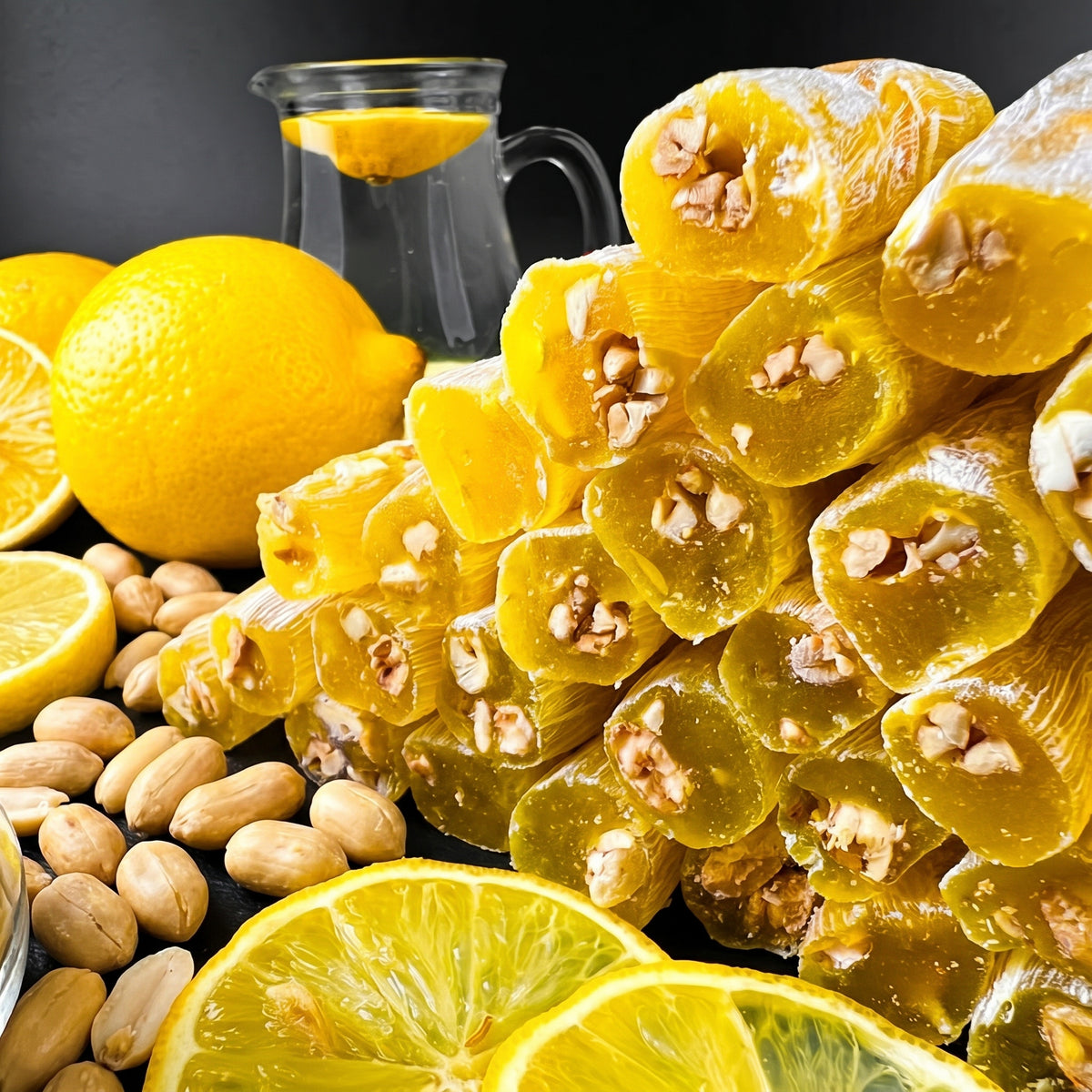 Citronu pirkstiņi ar zemesriekstiem