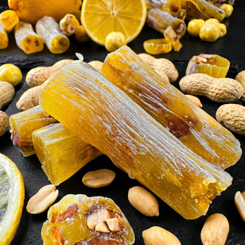 Citronu pirkstiņi ar zemesriekstiem