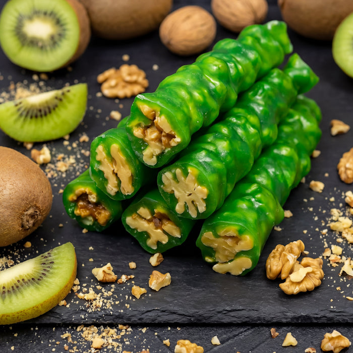 Kivi Čurčhela ar valriekstiem