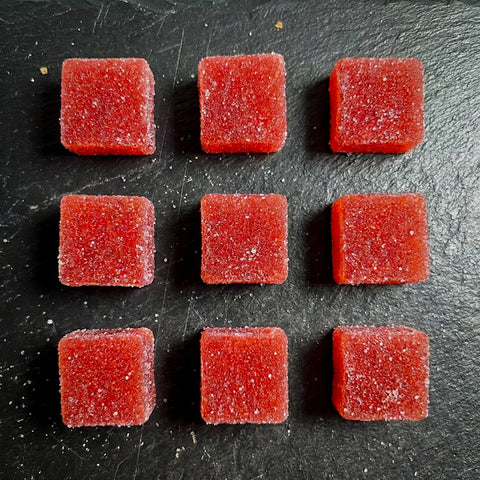 Zemeņu košļājamās konfektes