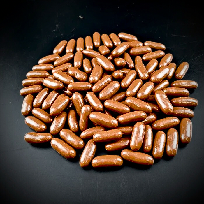 Dražejas ar apelsīnu cukātiem piena beļģu šokolādē