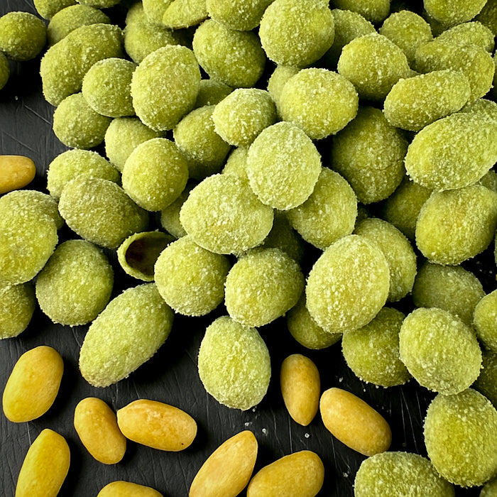 Kraukšķīgi zemesrieksti wasabi glazūrā