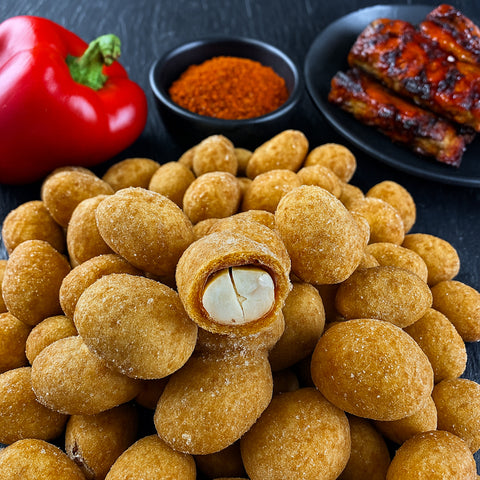 Kraukšķīgi zemesrieksti BBQ glazūrā