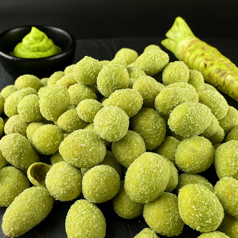 Kraukšķīgi zemesrieksti wasabi glazūrā