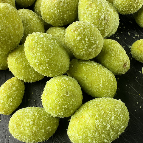 Kraukšķīgi zemesrieksti wasabi glazūrā