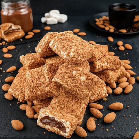 Lokums Pillow ar mandelēm un Nutella
