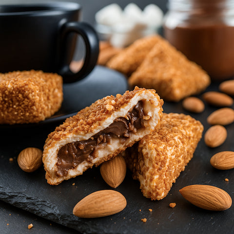 Lokums Pillow ar mandelēm un Nutella