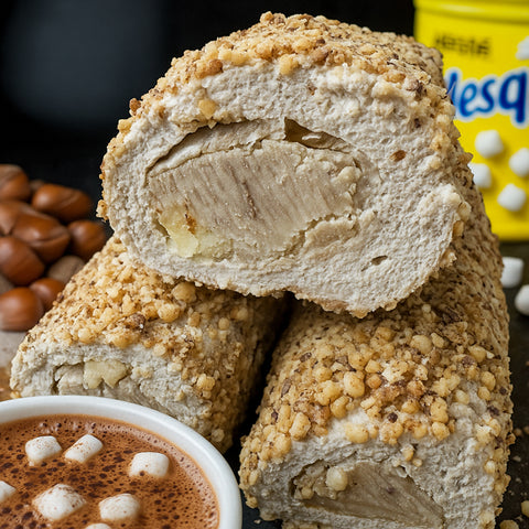 Lokum ar Nesquik kakao garšu, lazdu riekstiem un mandelēm