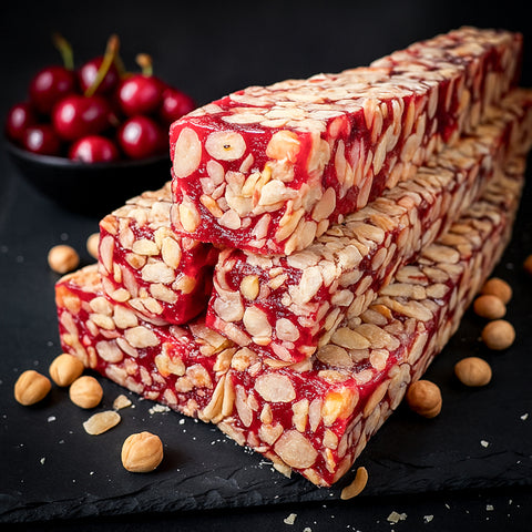Lokums ar ķiršu garšu un lazdu riekstiem