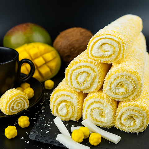 Mango lokums ar kokosriekstu skaidiņām