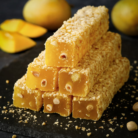 Lokums ar mango garšu un lazdu riekstiem