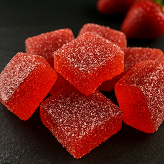 Zemeņu košļājamās konfektes